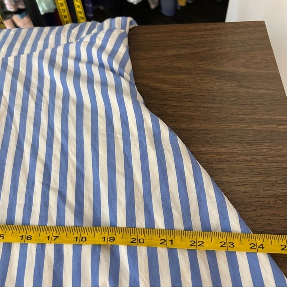 💕 Old navy Blue and White Striped Women's Dress L - Picture 11 of 12